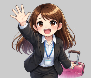 上班族女孩貼圖設計